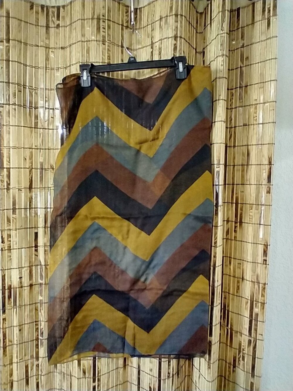 Sheer Chevron / Zig-Zag Sheer Scarf